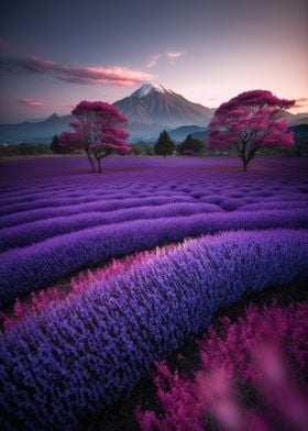 Mount Fuji Flower Field