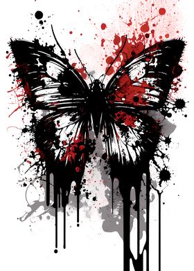 Butterfly Ink Painting