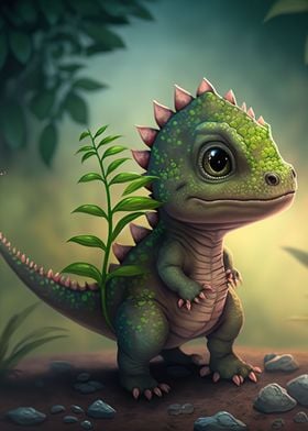 Cute dinosaur animal