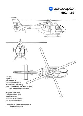 Eurocopter EC135 blueprint