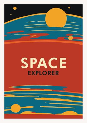 Exploration planet poster