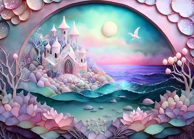 Pink Castle Mosaic