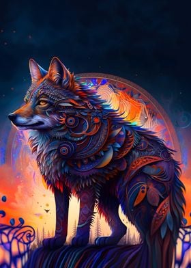 Majestic wolf