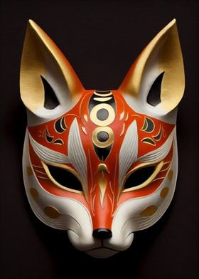 Cunning Kitsune Mask' Poster mcmtdesigns | Displate
