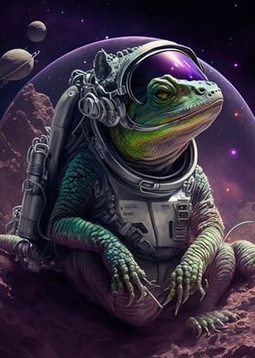 frog space astronaut