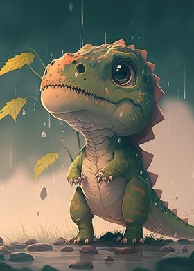 Cute dinosaur animal