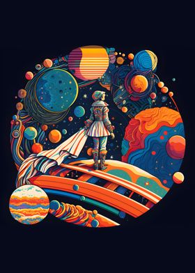 astronaut colorful 2