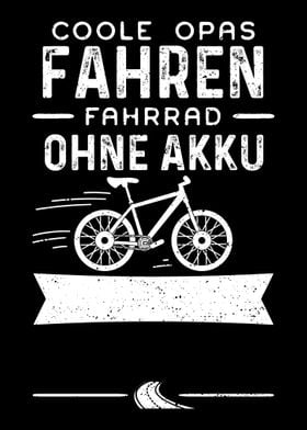 Coole Opas Fahren Fahrrad 