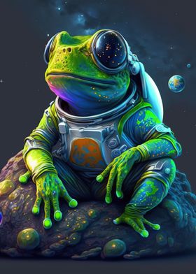 frog space astronaut