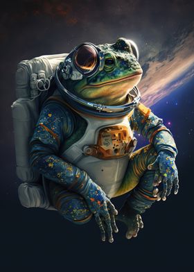 frog space astronaut