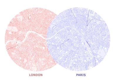 London Paris Map