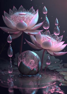 pink lotus flowers