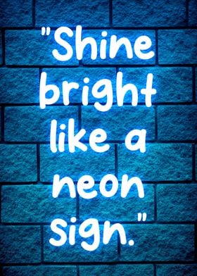 neon quotes 