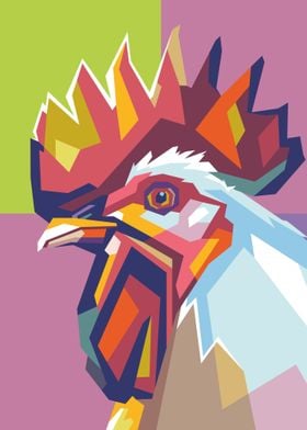 Rooster WPAP Popart