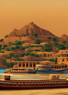 Egypt River Cruise at Dusk