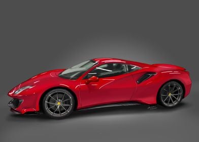 Modern Red Ferrari Sport