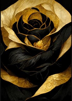 Golden Noir Rose