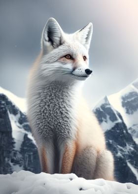 White Snow Fox