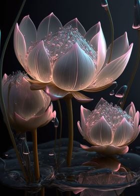 pink lotus flowers