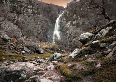 Aber Falls in North Wales