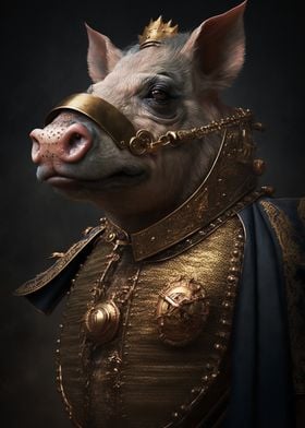 Portrait of a pig 1