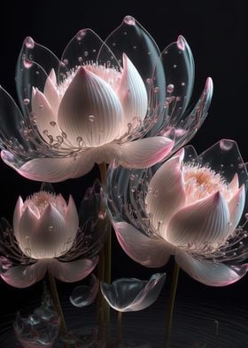 pink lotus flowers