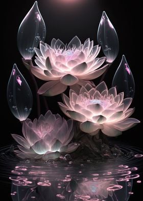 pink lotus flowers