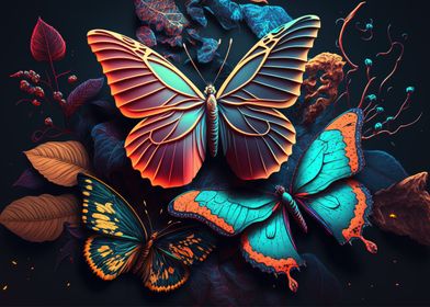 Butterfly colorful