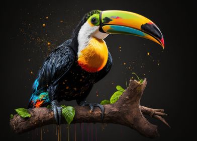 Colorful Toucan bird