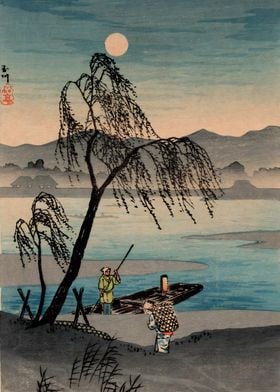 Ukiyo e Tama River