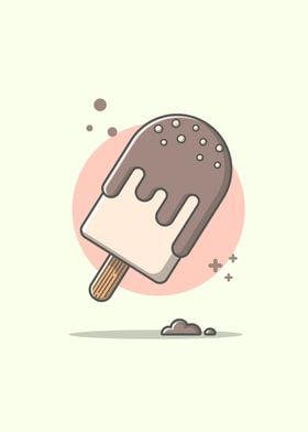 Ice Cream Melting Cartoon 