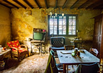 Dining and living room