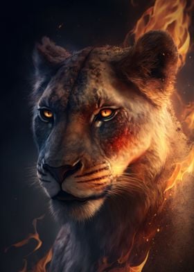 Fire Lioness