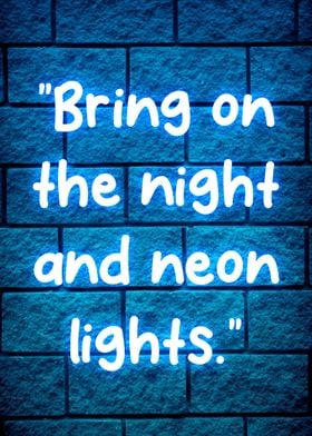 neon quotes 