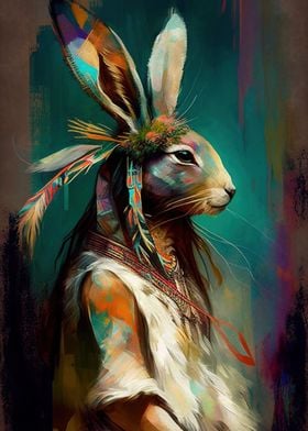 Colorful Rabbit Animals