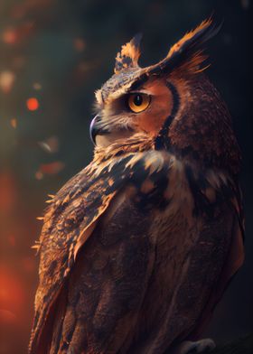 Mystic Owl Gaze