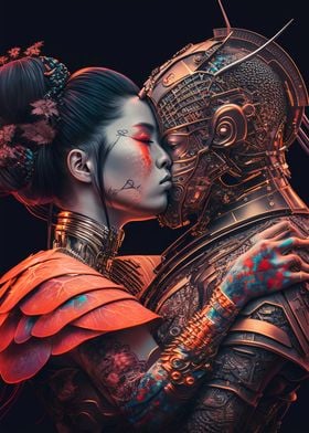 Geisha And Samurai Kiss