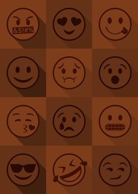 Emoji Expressions Orange