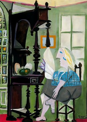 woman by the dresser 1936