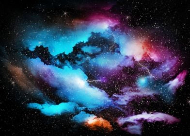 Colorful abstract universe