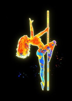 Pole Dancer Woman Girl