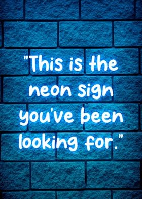 neon quotes 