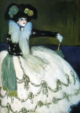 woman dressed in blue 1901