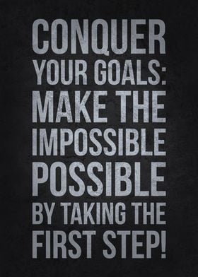 Conquer Your Goals