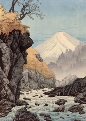 Ukiyo e FOOT of  ASHITAKA