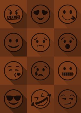 Emoji Expressions Orange