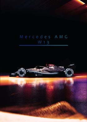 Mercedes AMG W13 F1 Car 