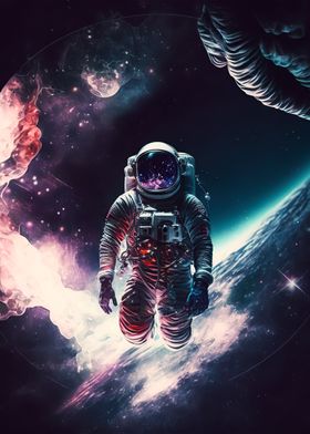 astronaut in space