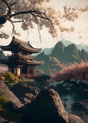 Ancient Japan Landscape