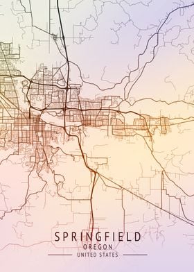 Springfield USA City Map